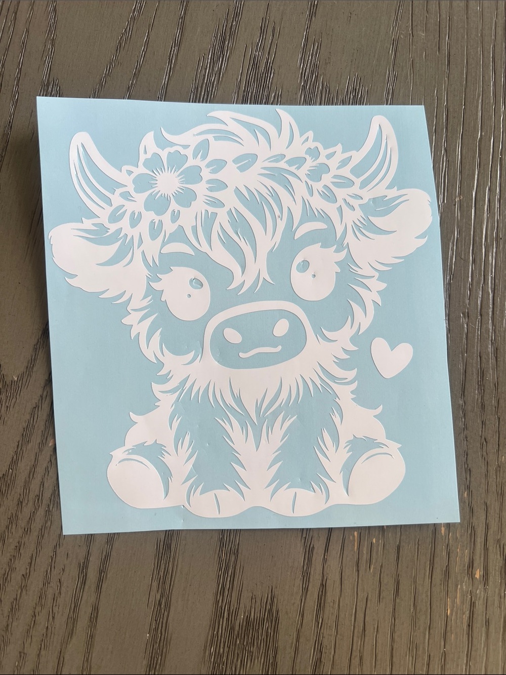 New Highland Cow Decal